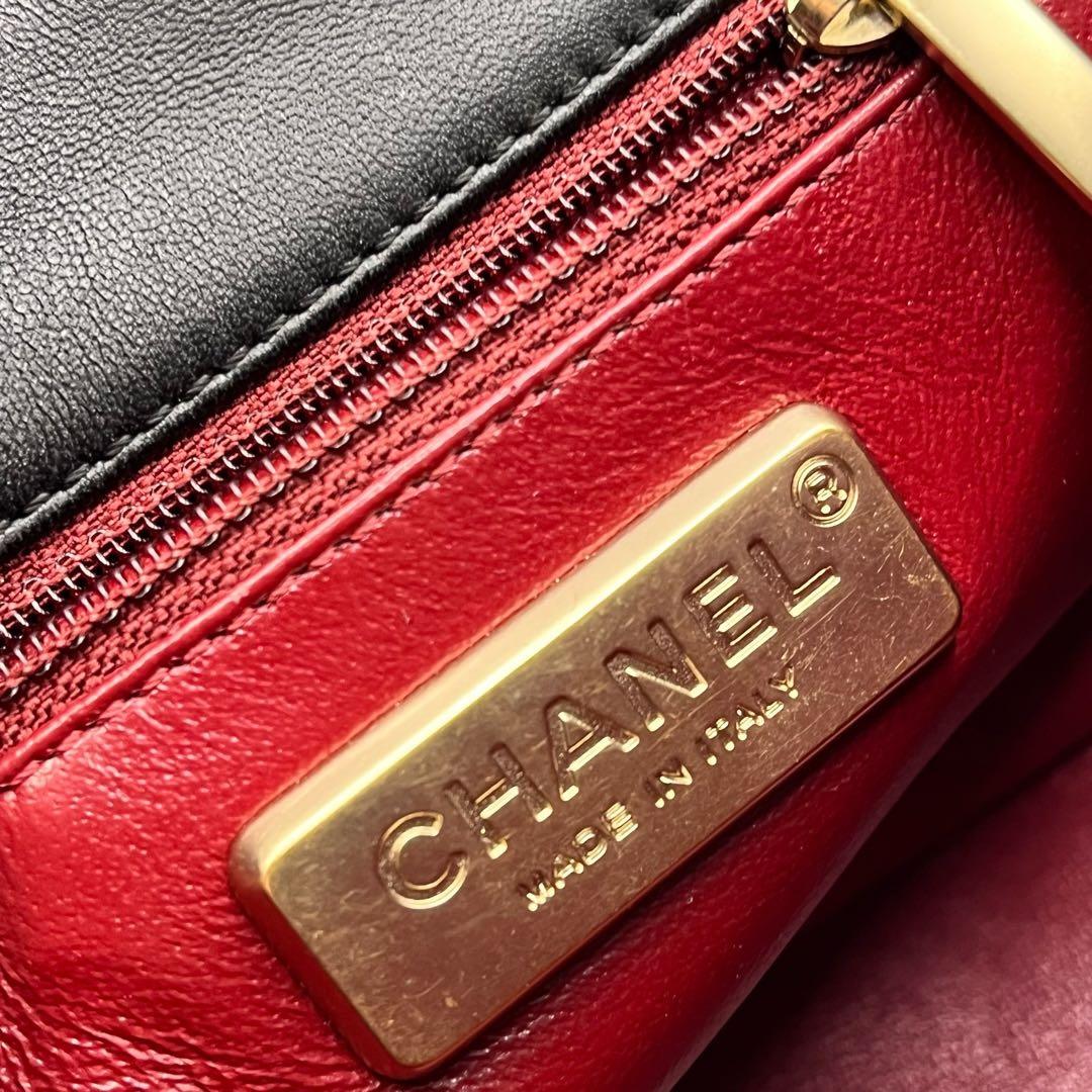 Chanel Quilted  Medium Flap Bag with Pearl-Embellished Chain