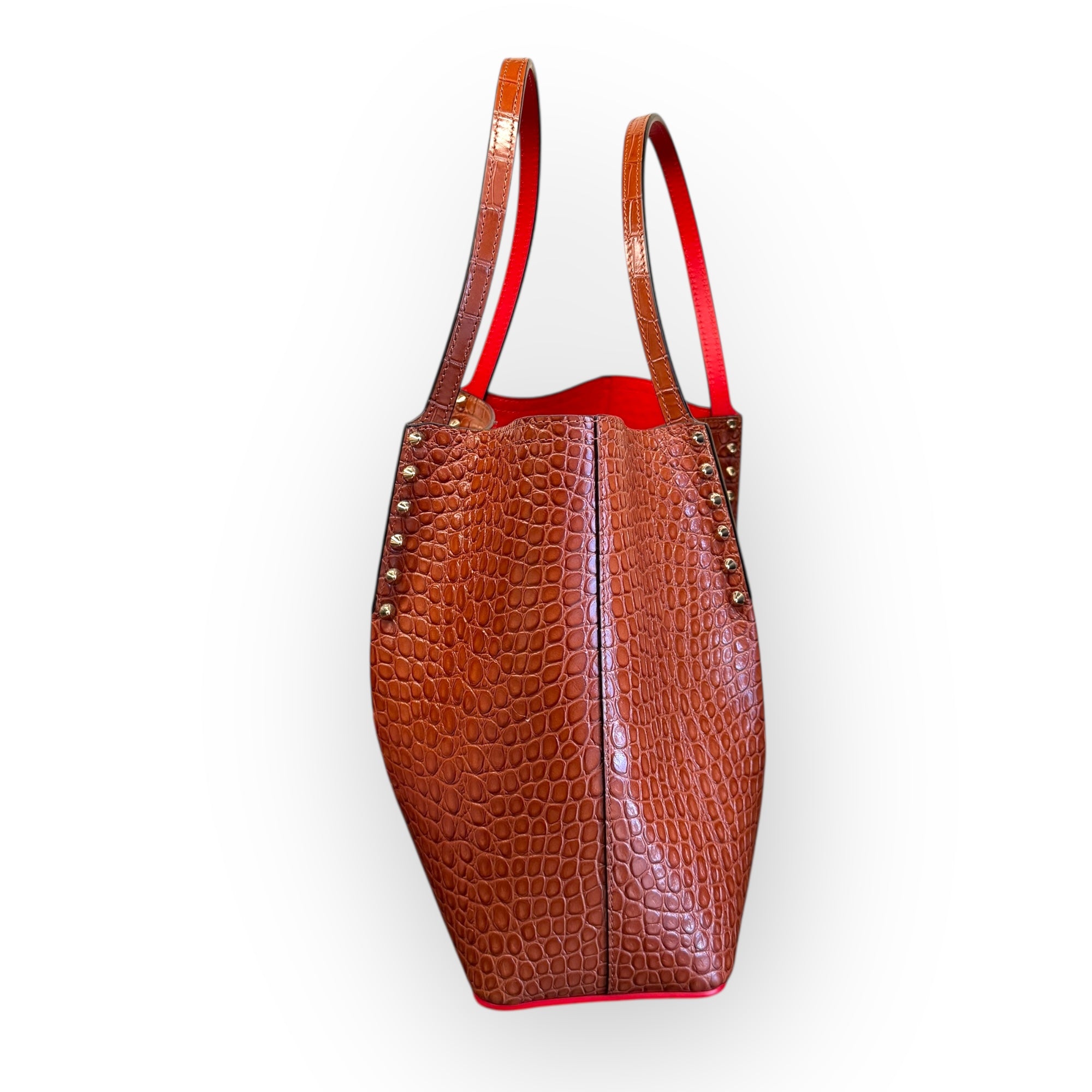 Christian Louboutin Cabarock Embossed Leather Tote
