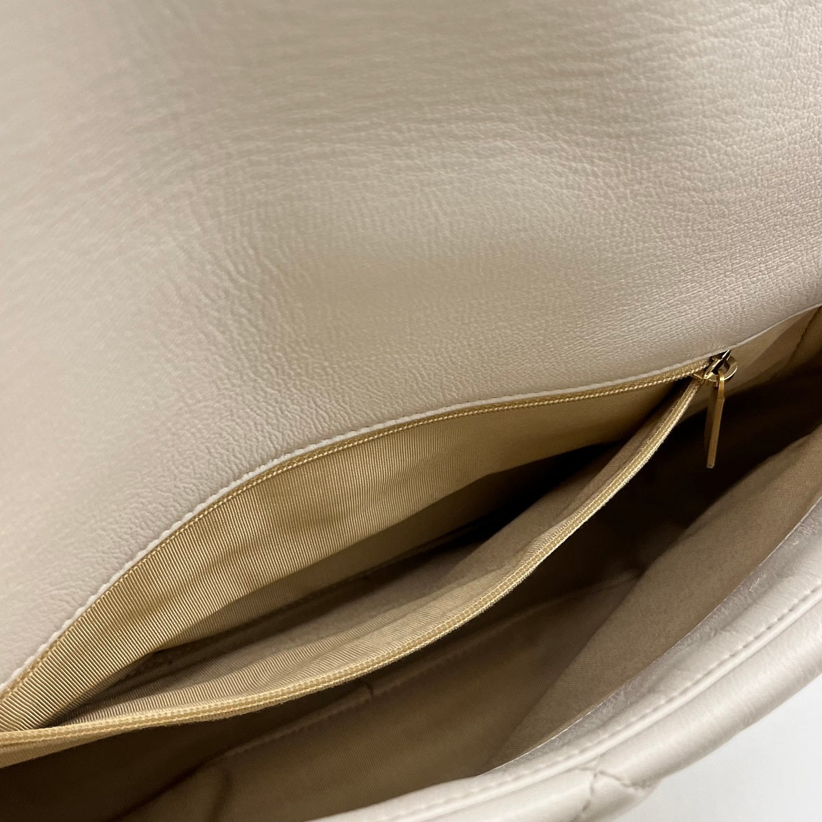 Chanel Lambskin Quilted Medium Chanel 19 Flap White