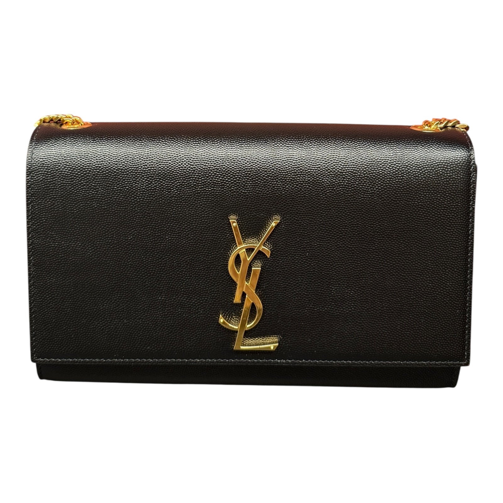 Saint Laurent Black Kate Medium Shoulder Bag
