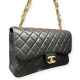 Chanel Quilted  Medium Flap Bag with Pearl-Embellished Chain