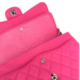 Chanel Pink Jumbo Classic Caviar Double Flap Bag