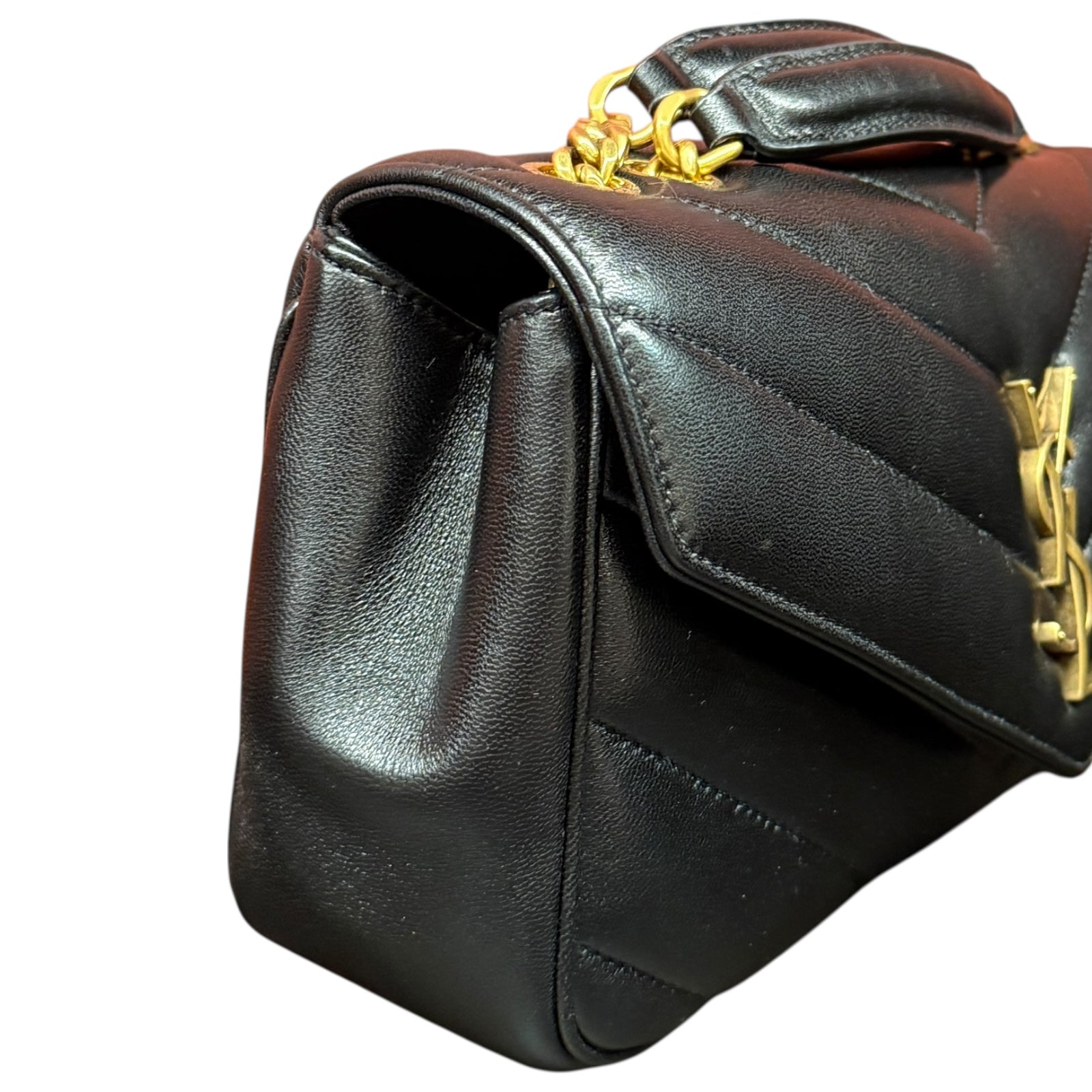 Saint Laurent LouLou Small Chevron-Quilted Bag