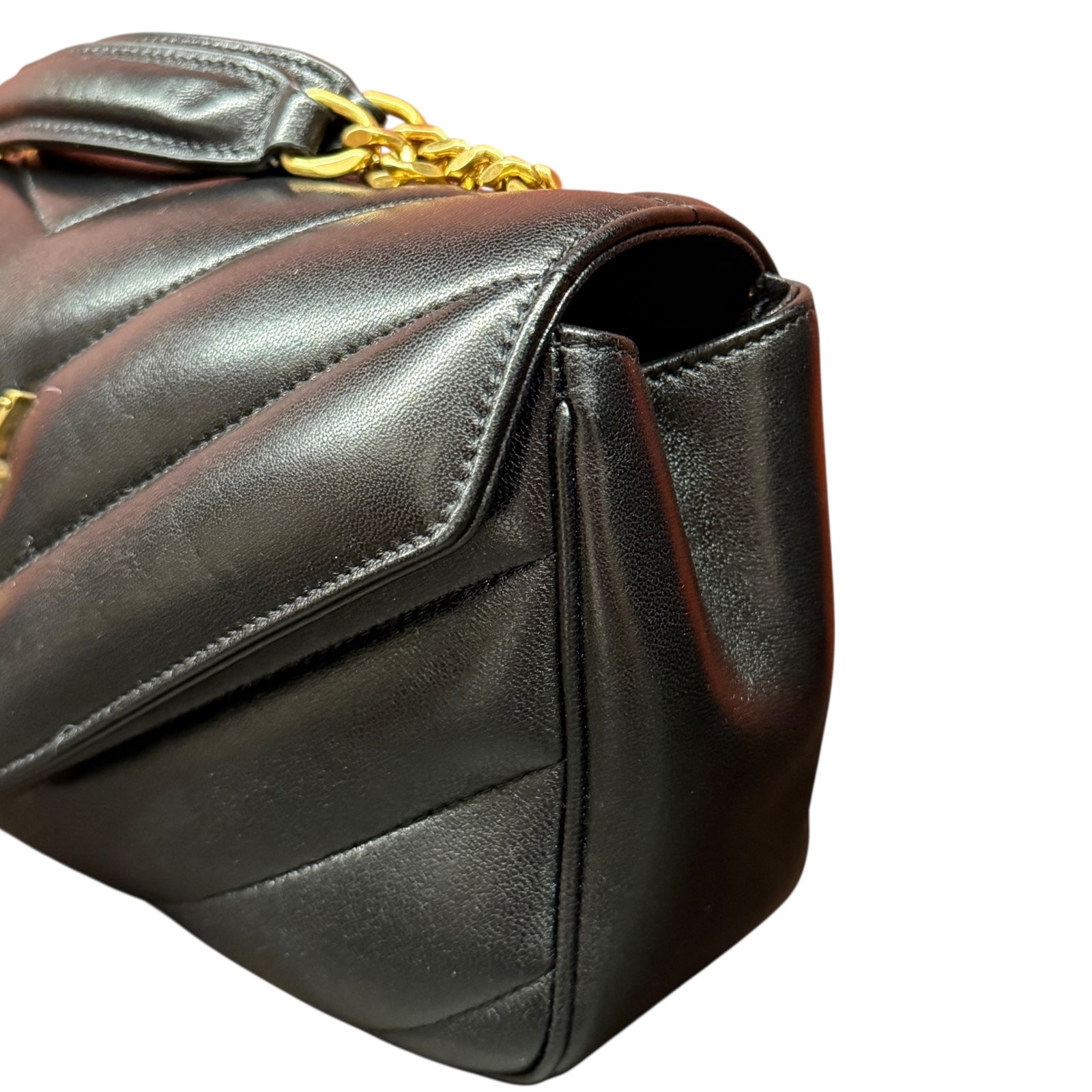 Saint Laurent LouLou Small Chevron-Quilted Bag