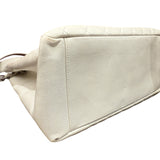 Chanel Caviar Quilted Grand Shopping Tote GST White