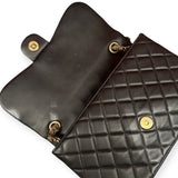 Chanel Quilted  Medium Flap Bag with Pearl-Embellished Chain