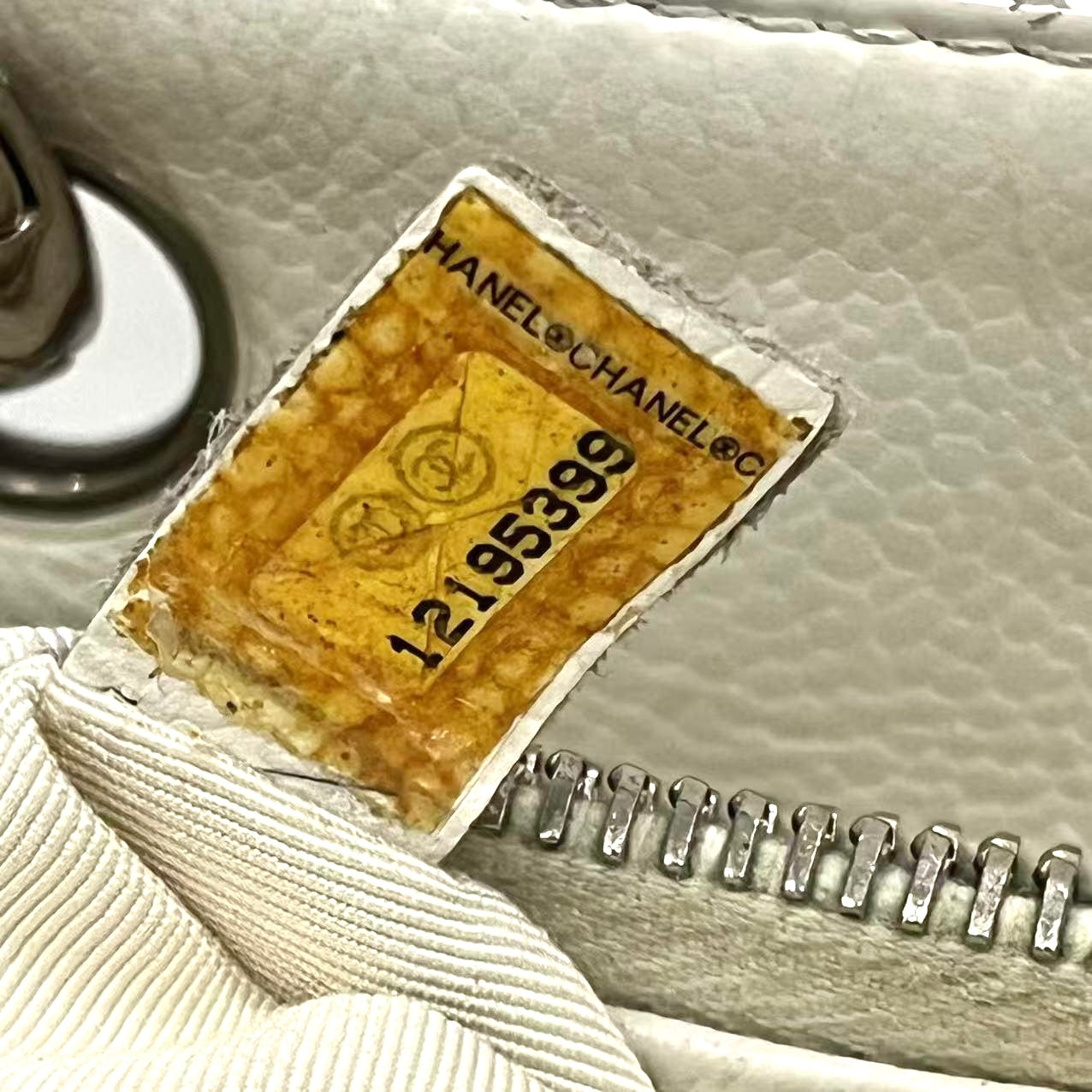 Chanel Caviar Quilted Grand Shopping Tote GST White